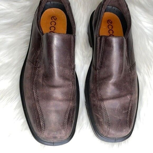 ECCO Helsinki Classic Bike Toe Loafer Sz - Picture 7 of 11